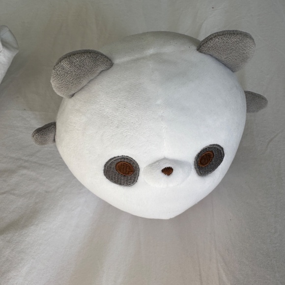 Ichi cat or panda plushie white & gray - Picture 2 of 6